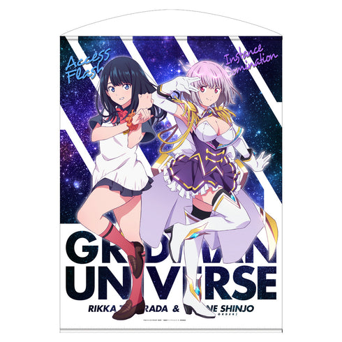 『グリッドマンユニバース』描き下ろし 新条アカネ(ニューオーダー) & 宝多六花 100cmタペストリー
